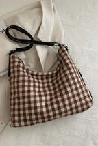 Plaid Adjustable Strap Handbag - $20.28