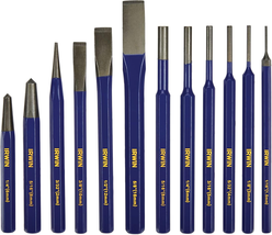 Chisel Set, Chisel and Punch, 12-Pack with Various Sizes, Tempered for D... - $54.22