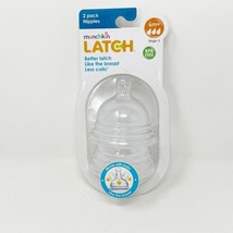 Munchkin LATCH Stage 3 Bottle Nipples 2 Pack BPA FREE 6m+  NEW - £23.64 GBP