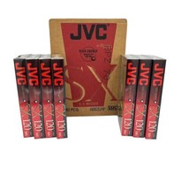 JVC T-120  SX High Energy Magnetite Blank VHS Tapes Lot of 7 Sealed New USA - £21.95 GBP