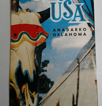 Vintage 1960s Indian City USA Anadarko Oklahoma Travel Info Brochure Pamphlet - £9.28 GBP