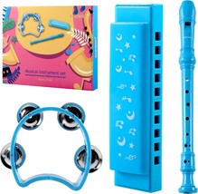 East Top 3Pcs Recorder Musical Instrument Set Including, Blue Color - $41.99