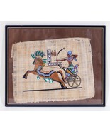 Superbe Peinture Sur Papyrus De Ramsès II En Bataille De Kadesh Encadré - €217,14 EUR