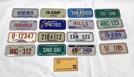 16 Post Cereal Wheaties Bicycle Bike State License Plates + 1 Burger King - $29.65