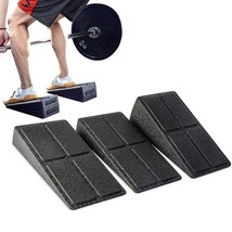 3pcs Yoga Bricks Set Adjustable Slant Board for Gym Fitness Non-Slip Foot Stretc - £21.91 GBP