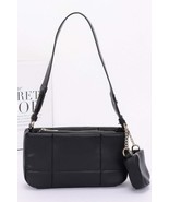 Quilted Faux Leather Shoulder Bag with Chain Strap &amp; Airpod Holder - $29.95