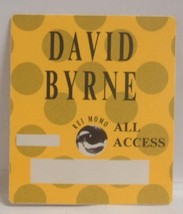 DAVID BYRNE / TALKING HEADS VINTAGE CONCERT TOUR CLOTH BACKSTAGE PASS - $13.69 CAD