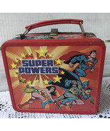 1983 Vtg Aladdin Super Powers Metal Lunchbox Batman Superman Wonder Wm D... - $60.48 CAD