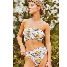 New Free People Beth Richards Delrey Bikini Top + Bottoms $240 Medium - £86.13 GBP