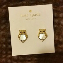 KATE SPADE NEW YORK INTO THE WOODS OWL STUD EARRINGS NWT - £27.33 GBP