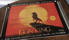 The Lion King 1994 Original Rolled Poster 30&quot; x 40&quot; UK Quad LOCAL PICK UP - £148.64 GBP
