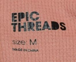 Epic Threads 100138398BO Medium Canyon Clay Long Sleeve Thermal Shirt image 3