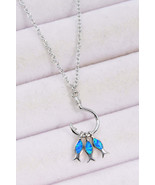 Opal Fish 925 Sterling Silver Necklace - $119.95