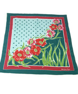 VALENTINA FIORE VINTAGE SIGNATURE SCARF SCARVE 26 x 26 in Made in Italy - €12,62 EUR