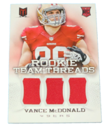 2013 Panini-Momentum Vance McDonald#30/399 ROOKIE NFL 49ers Football Jer... - $4.00
