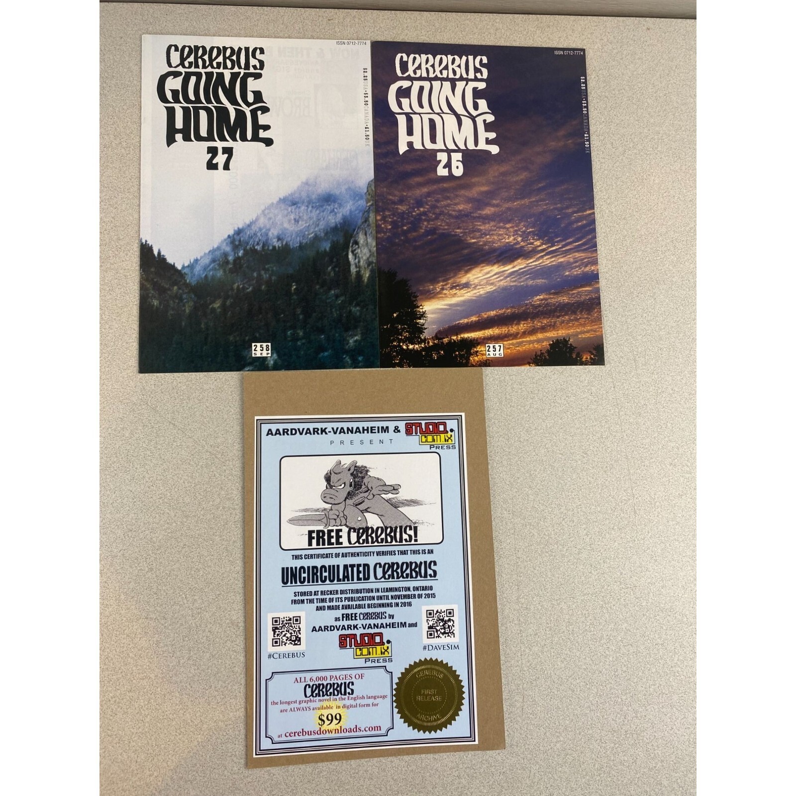 Cerebus Going Home #26 And #27 Uncirculated - $14.84