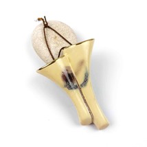 Bay west German pottery wall vase vintage german wall pocket - $33.24