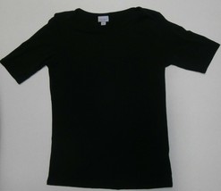 Womens Short Sleeve Top | Black; Size M - £11.68 GBP