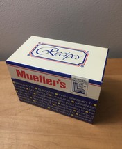 Vintage 1980 Mueller's Pasta Aluminum Recipe Box