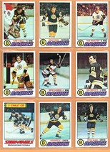 1977 Topps Boston Bruins Team Lot 12 Brad Park Terry O&#39;Reilly Rick Middleton ! - £7.81 GBP