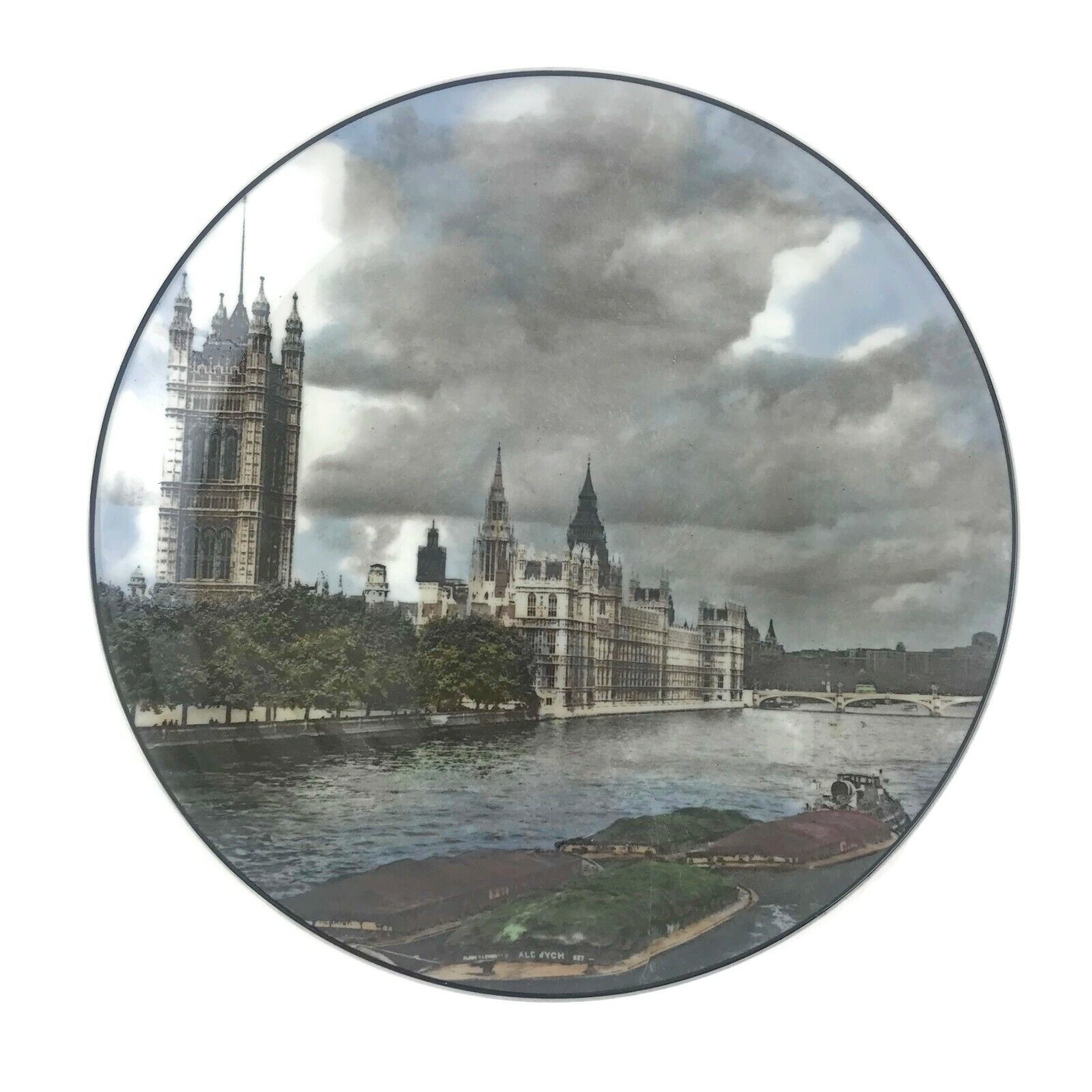 Primary image for Vintage Royal Doulton England Cabinet Plate Houses Of Parliament London TC 1029