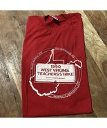 Vintage 1990 West Virginia Teacher Strike Tee Size Large - $35.87 CAD