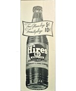 Hires R-J Root Beer With Real Root Juices Charles hires-1940 Vintage Pri... - $10.52