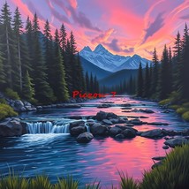 Digital Image Picture Photo Wallpaper Background Desktop Waterfall Strea... - $18.19 MXN