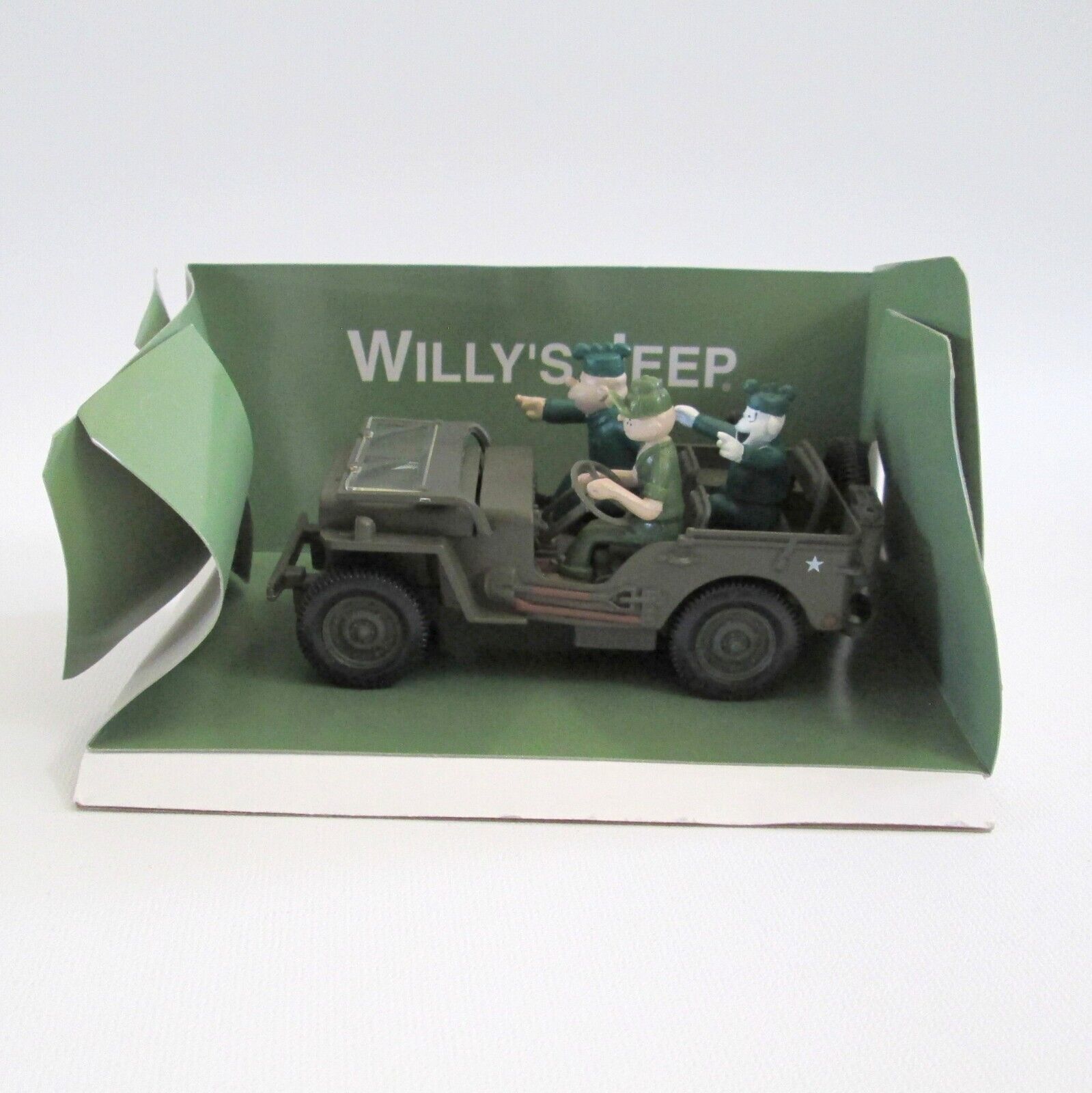 Primary image for Beetle Bailey Willys Jeep Car & Figures Military Cartoon Characters On Liner