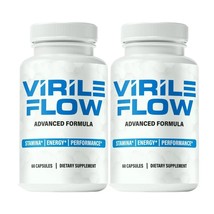 2-Pack Virile Flow for Men Capsules – VirileFlow Advanced Formula - 120 Capsules - £21.39 GBP