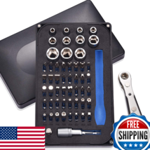 GreaTalent 54-in-1 S2 Steel Mini Ratchet Wrench &amp; Screwdriver Bit Set 1/... - $39.57