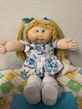 Vintage Cabbage Patch Kid Girl HTF Butterscotch Hair Blue Eyes HM#1 KT Factory - £150.21 GBP