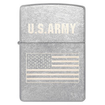 Zippo Lighter - U.S. Army® Laser Engraved Flag Street Chrome - 855802 - $26.42