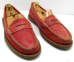 BedStu Pink Moc Toe Pinch Penny Loafers Womens Size US 7 B - £25.65 GBP
