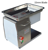 Top Grade Commercial 110V 15mm Blade Stainless Steel Meat Cutter Slicer Machine - £635.26 GBP
