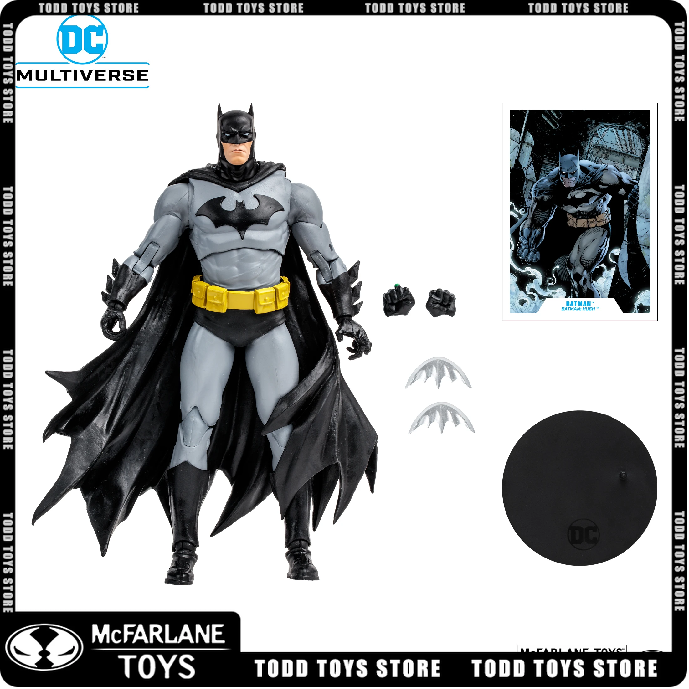 McFarlane Toys Black &amp; Grey Muted Batman Comics DC Multiverse 7 Inch Mov... - £53.36 GBP+