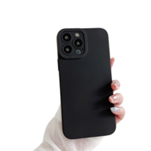 Anymob iPhone Case Black Luxury Soft Liquid Silicone Lens Protection Shockproof  - £15.61 GBP