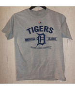 NWT YOUTH MLB DETROIT TIGERS AMERICAN LEAGUE LIGHT GRAY HEATHER T-SHIRT ... - €16,12 EUR