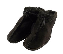 Anne Klein Womens Shoes 10M Brown Suede Faux Shearling Lined Mules Slide... - $8.91