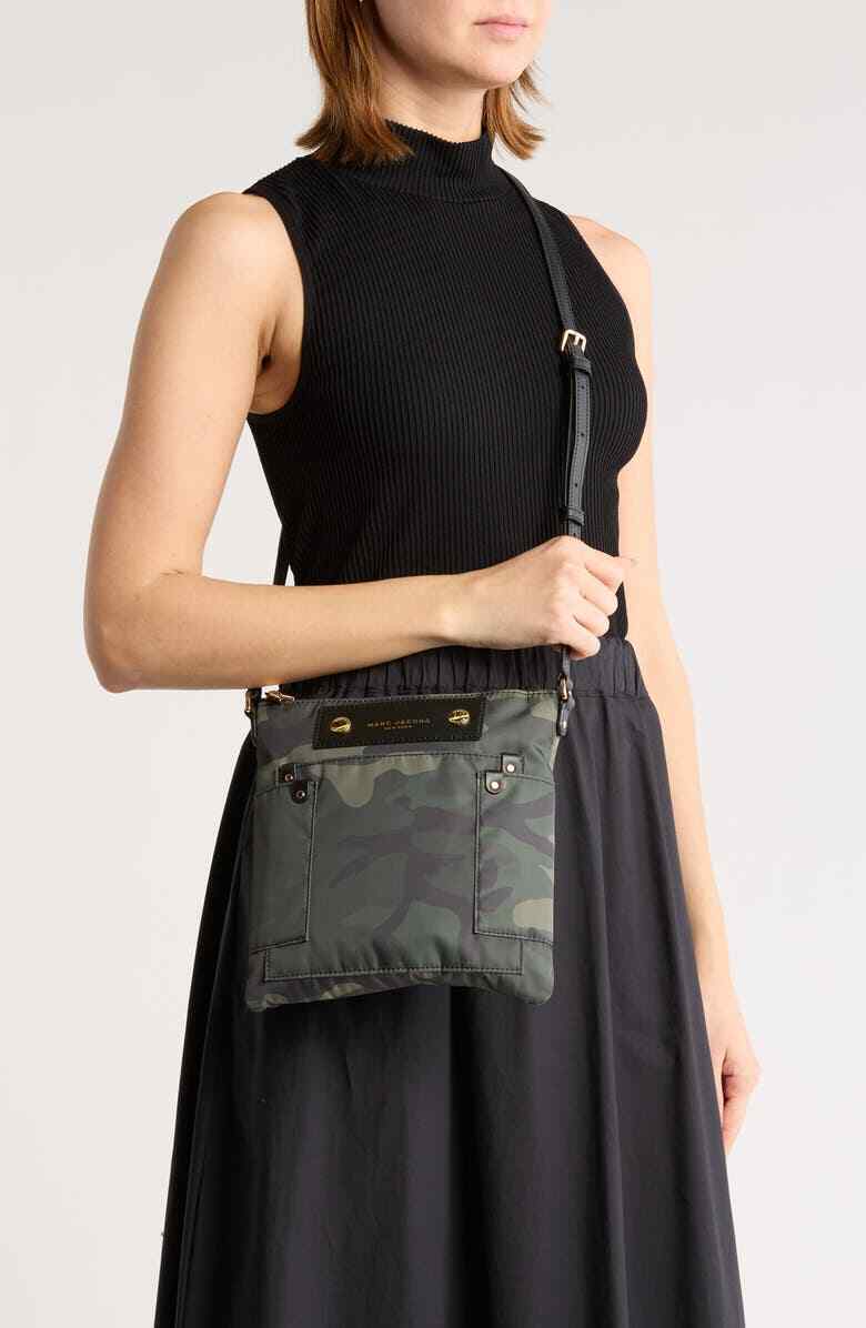 Marc Jacobs Preppy Swing Nylon Flat Crossbody Bag ~NWT~ Camo Item image 2