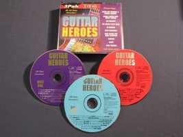 Guitar Heroes 40 ALL-TIME Favorites! 3CD Set Srv Satriani Di Meola Nugent Santana - £9.33 GBP