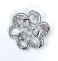 Vintage Sarah Coventry Silver Tone Flower Shaped Brooch - £12.76 GBP