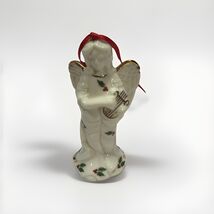 Ceramic Angel with Harp Christmas Ornament - $1.97
