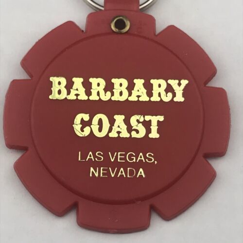 Barbary Coast Key Fob Ring Vintage Casino Chip Shaped Las Vegas Nevada - $9.95