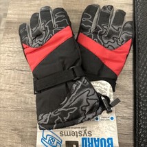 Board Systems Ski Gloves Boys Size 8-20 Black Grey Red Thinsulate Ski Gl... - £12.62 GBP