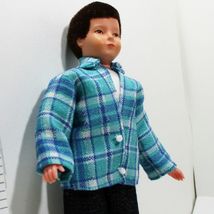 Modern Teen Boy Doll 11 1525 Aqua Pld Jkt Caco Flexible Dollhouse Miniature - £25.09 GBP