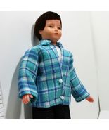 Modern Teen Boy Doll 11 1525 Aqua Pld Jkt Caco Flexible Dollhouse Miniature - $31.40