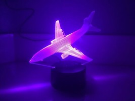3D Airplane Night Light - Multicolored Hologram Airplane- So Cool &amp; SHIPS FREE ! - £14.38 GBP
