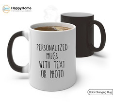 Personalized Color Changing Mug Custom Mugs Gift Your Own Mug Personaliz... - $28.45