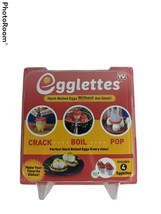 EGGLETTES Silicone Hard Boiled Eggs Without The Shell Cooking Cups, Pack of 4 - £7.10 GBP